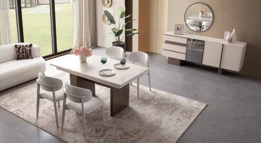 Product img 2, Zen Aynalı Modern Yemek Odası Takımı